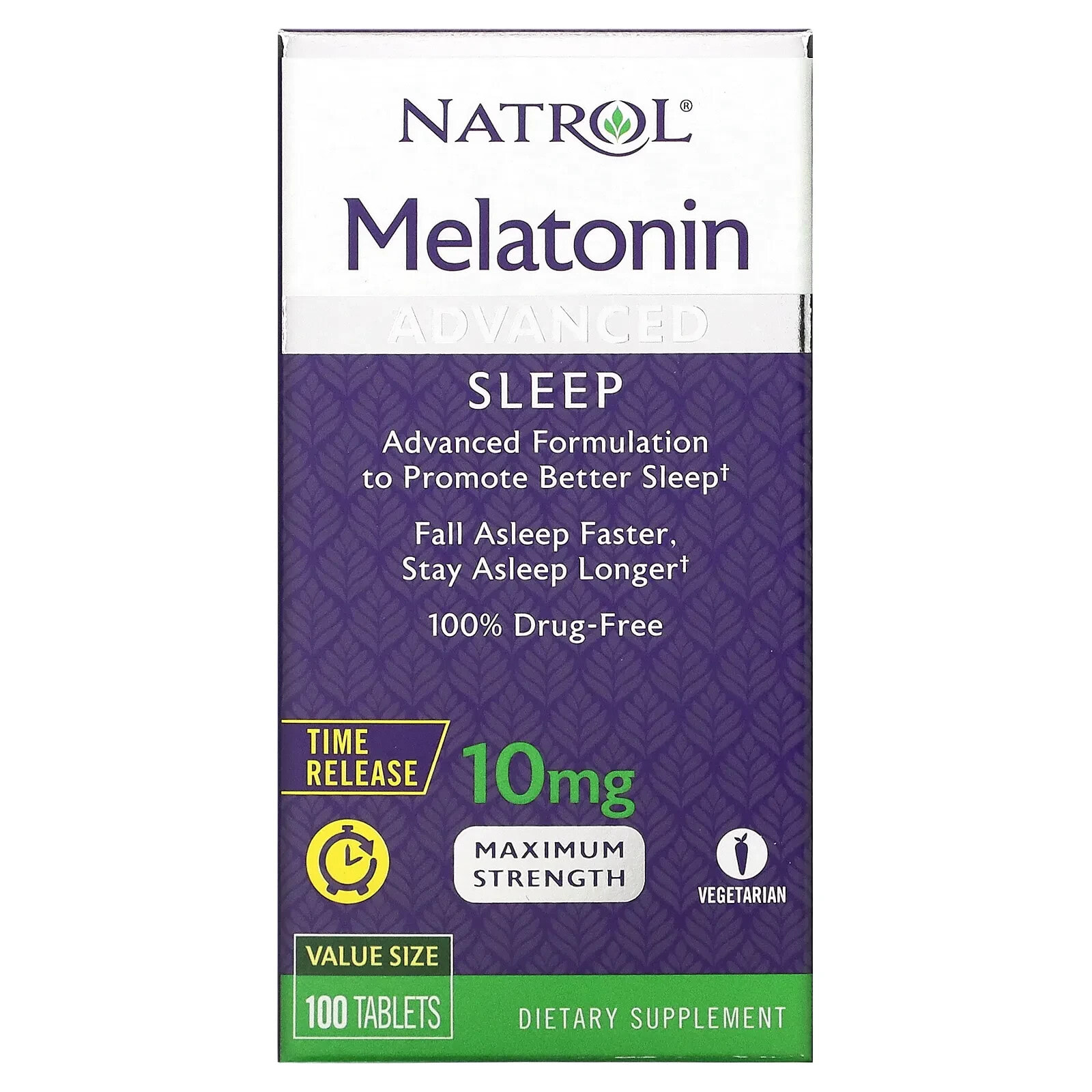 Melatonin Sleep, Time Release, 10 mg, 100 Tablets