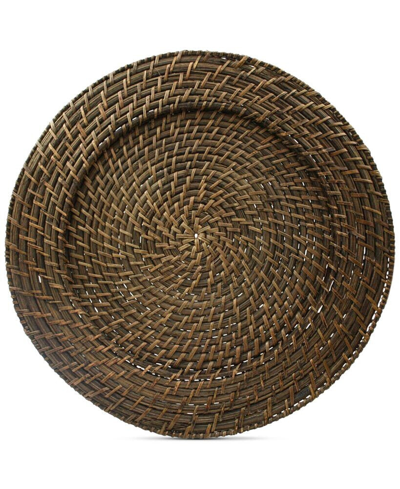 American Atelier jay Import Rattan Round Charger, Set of 4