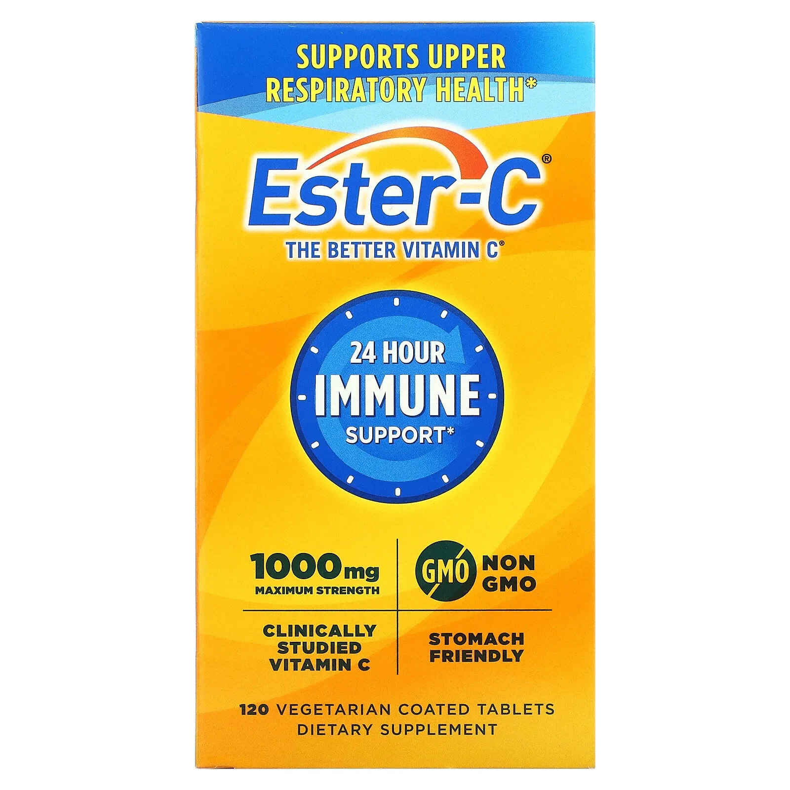 Nature's Bounty, Ester-C, Maximum Strength, 1,000 mg, 120 Vegetarian Coated Tablets