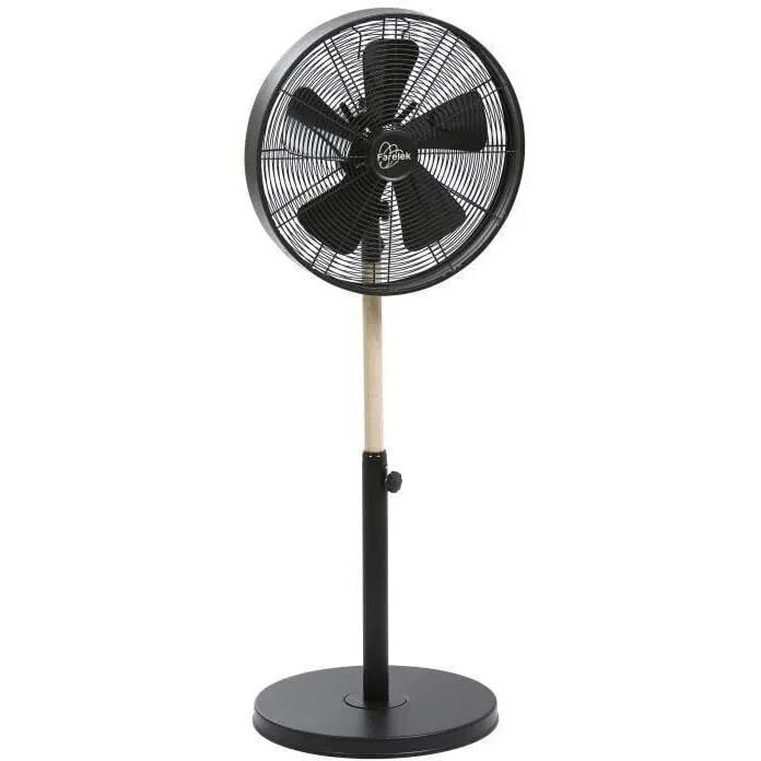 California Black & Wood - Ventilator zu Fu 40 cm 50W oszillierend