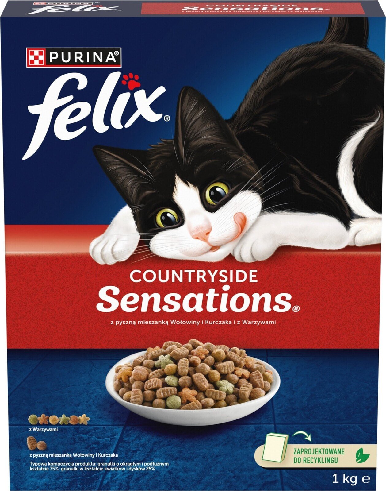 PURINA NESTLE Purina FELIX Countryside Sensations Wołowina 1kg