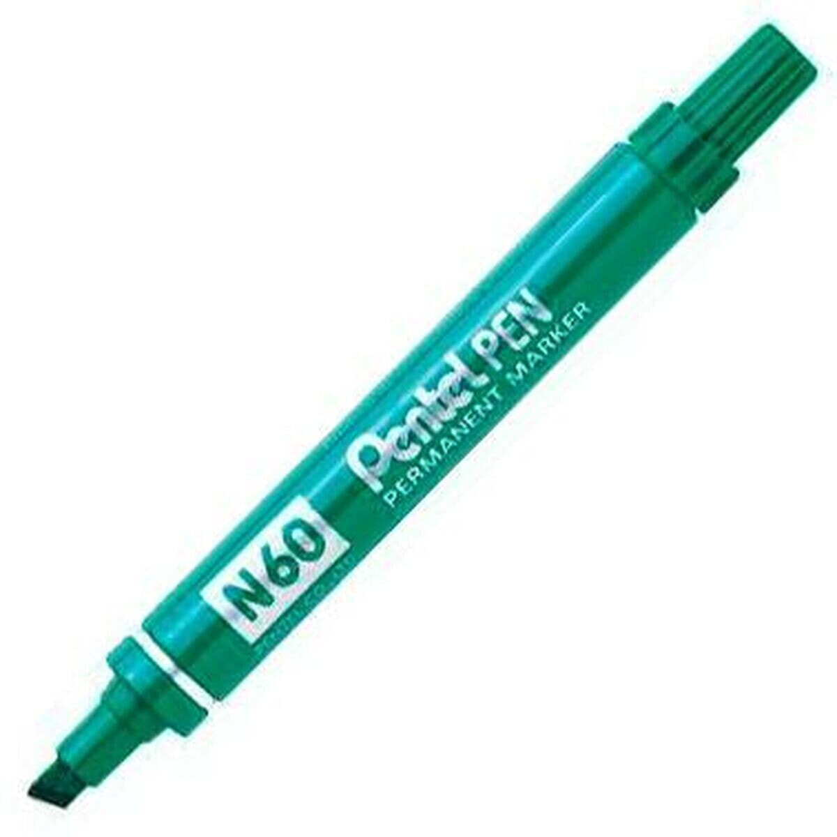 Постоянный маркер Pentel N60 Зеленый 12 Предметы