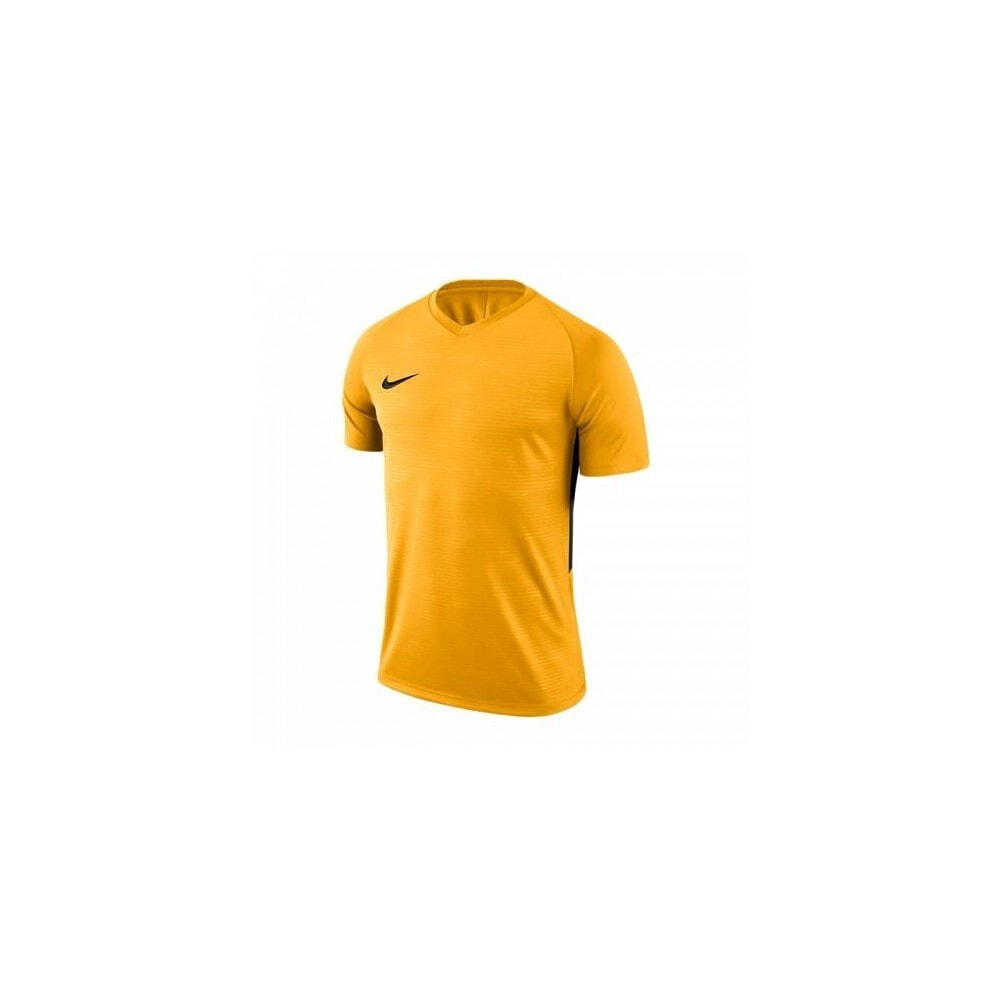Мужская футболка спортивная желтая однотонная Nike Dry Tiempo Premier