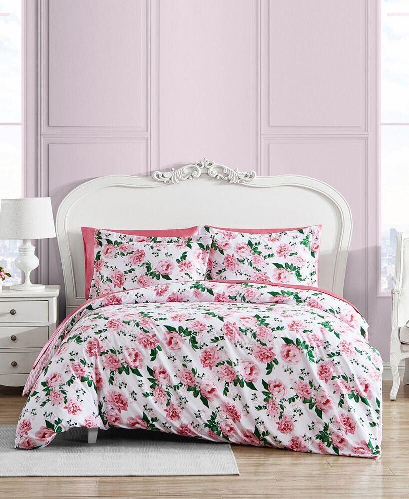 Betsey Johnson blooming Roses 2-Piece Duvet Cover Set, Twin