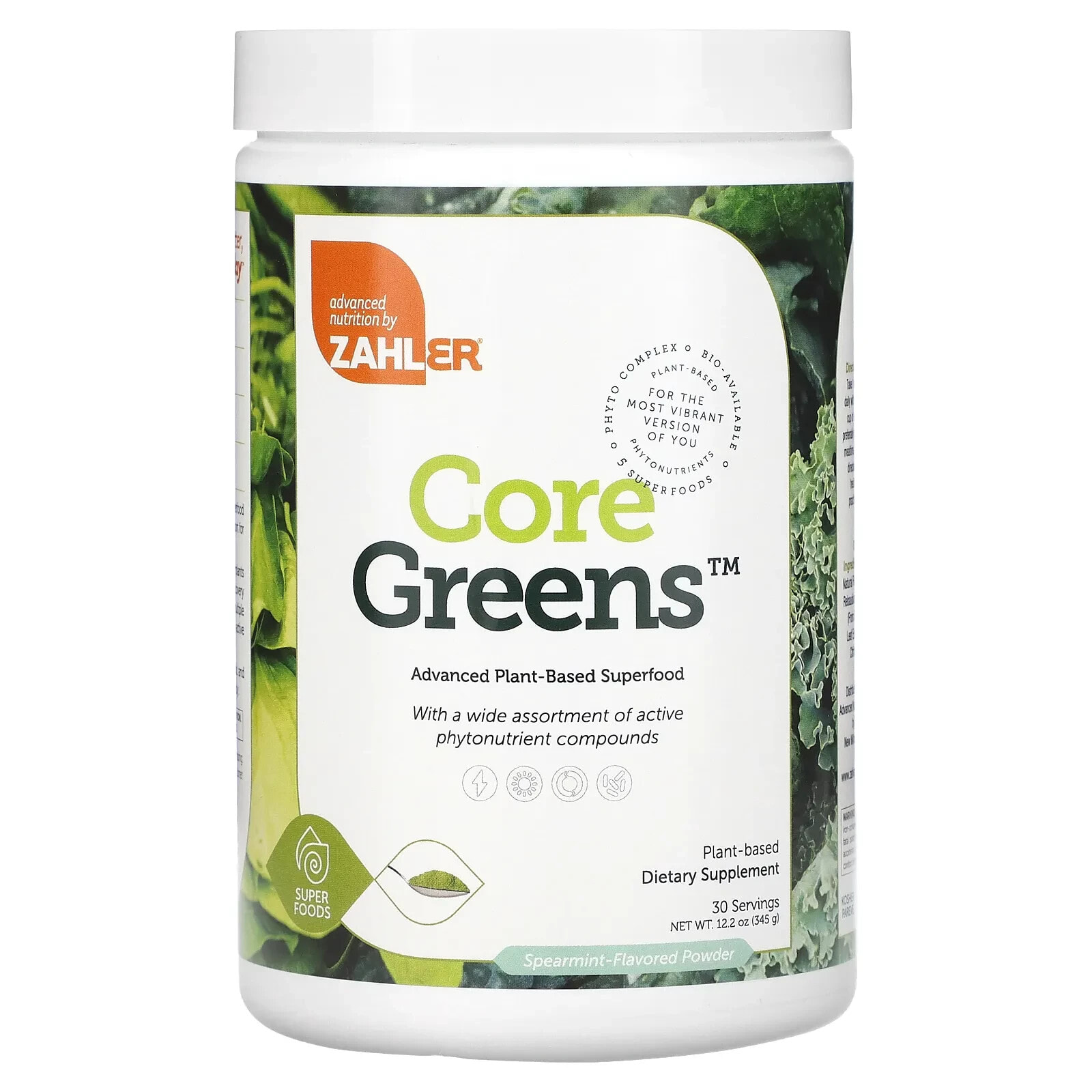 Zahler, Core Greens , 12.2 oz (345 g)