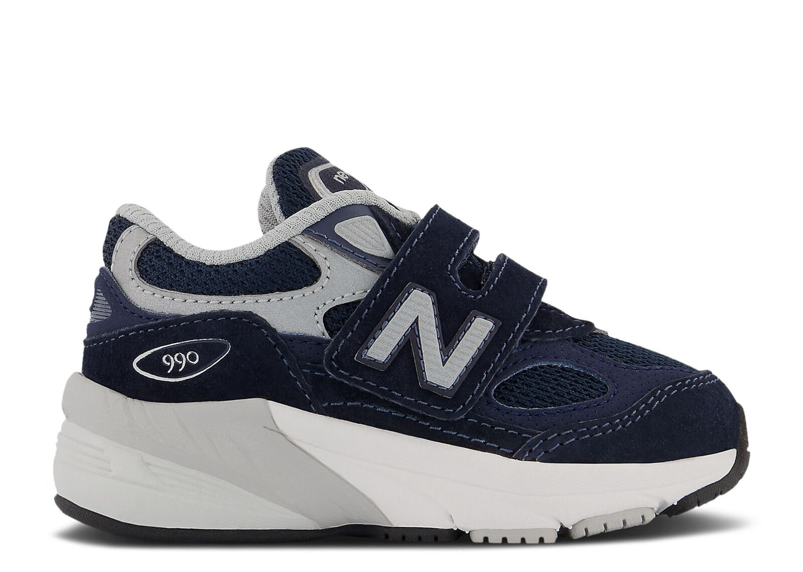 New Balance 990v6 Hook & Loop Toddler Wide 'Navy'