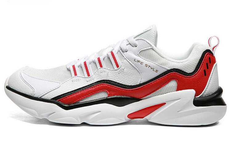 匹克 复古休闲鞋 白红色 / Pike DE930701 White-Red