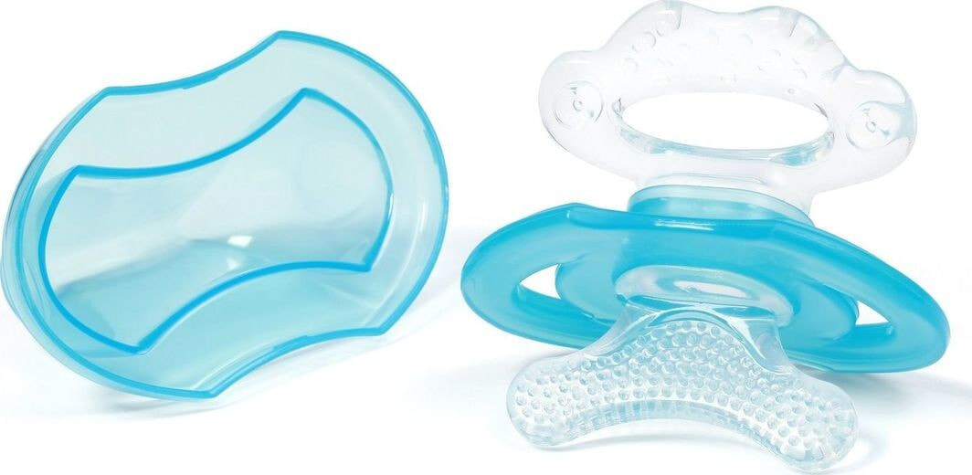 Babyono 1008/01-SILICONE TEETHER FOR BABY T-BLUE