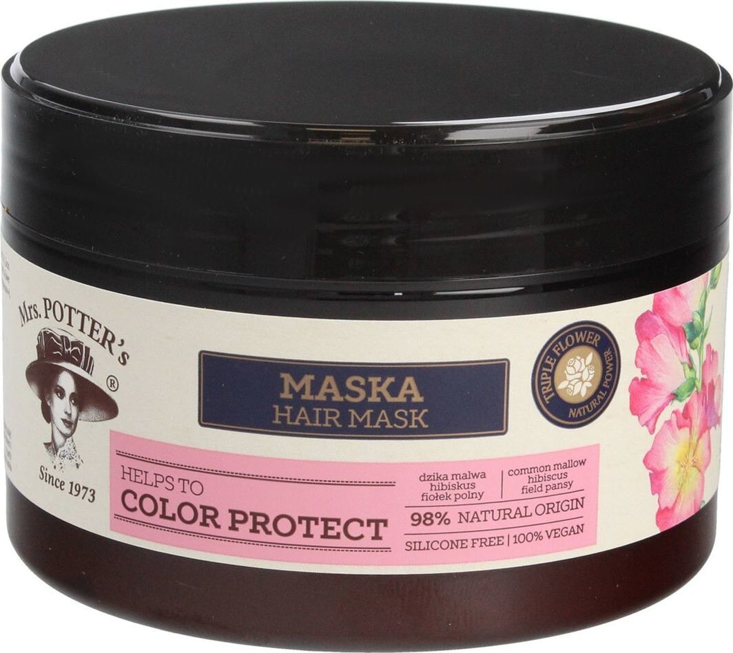 Маска или сыворотка для волос Mrs. Potters Maska do włosów Triple Flower Color Protect 230ml