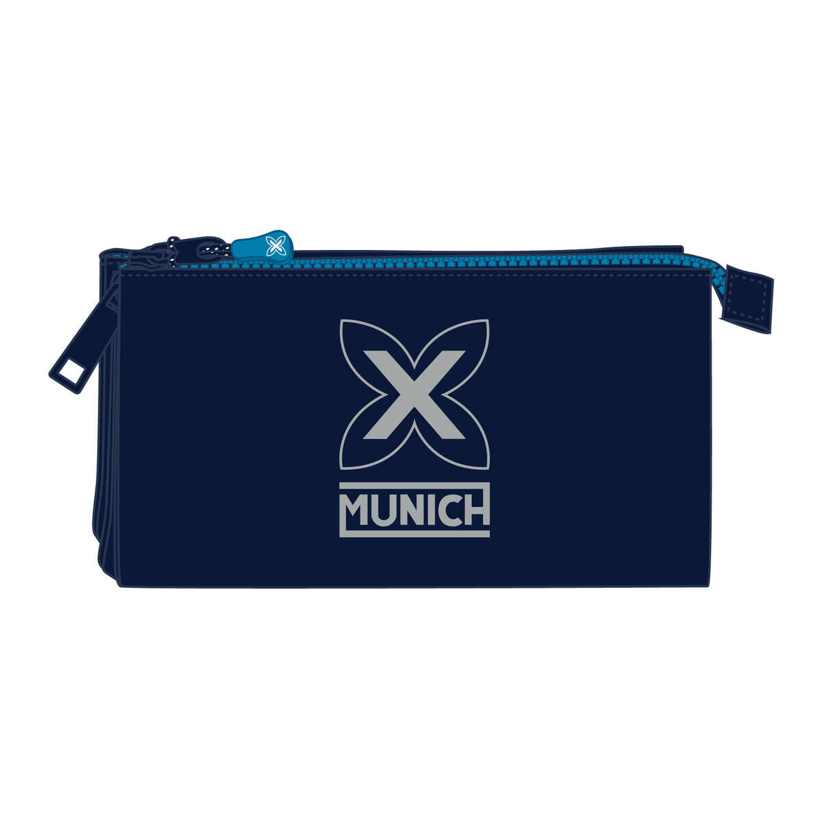 Triple Carry-all Munich Nautic Navy Blue 22 x 12 x 3 cm