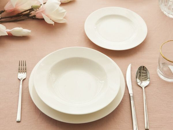 Porcelain MariaPaula MARIAPAULA ECRU NOVA LUNCH SET 6/18