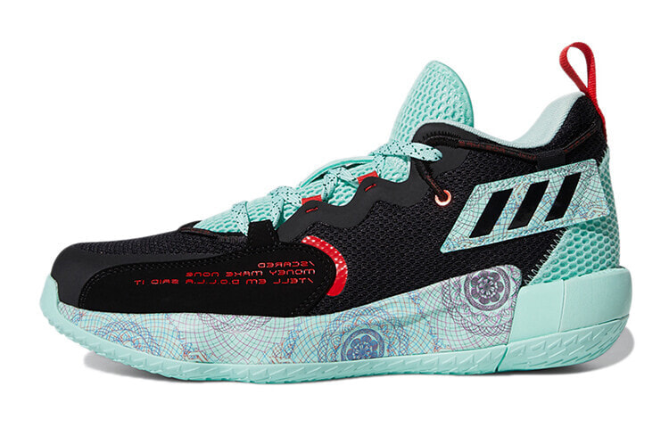 adidas D lillard 7 Extply GCA 防滑耐磨 中帮 复古篮球鞋 男款 黑绿 / Кроссовки Adidas D Lillard 7 Extply GCA H68607