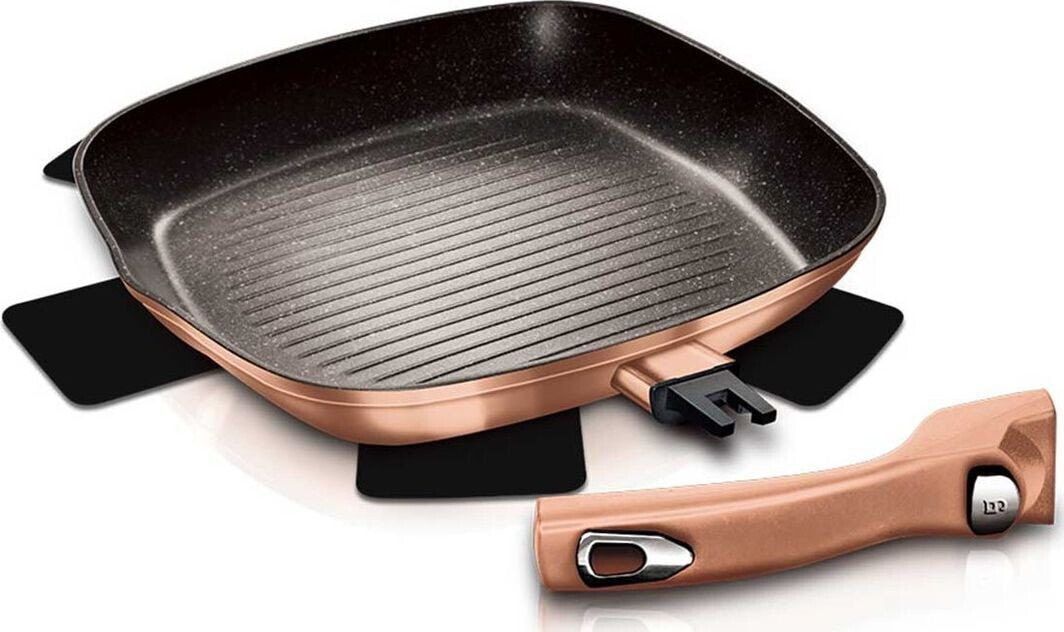 Patelnia Berlinger Haus grillowa Metallic Line Rose Gold Edition 28cm