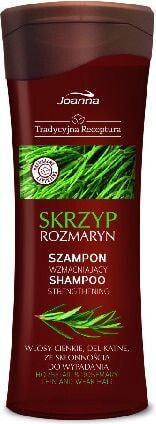 Шампунь для волос Joanna Tradycyjna Receptura Szampon do włosów wzmacniający Skrzyp i Rozmaryn 300 ml