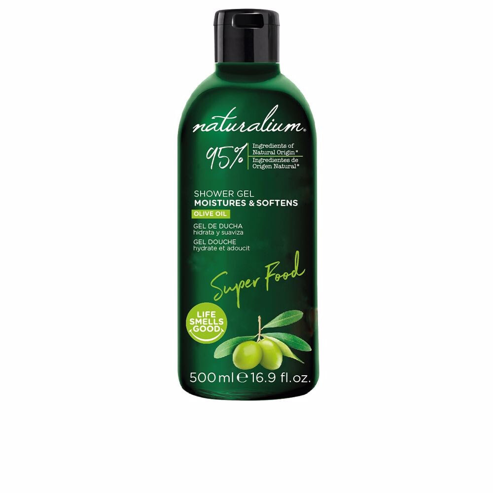 Naturalium Super Food Olive Oil Moisture Shower Gel  Увлажняющий гель для душа с оливковым маслом  500 мл