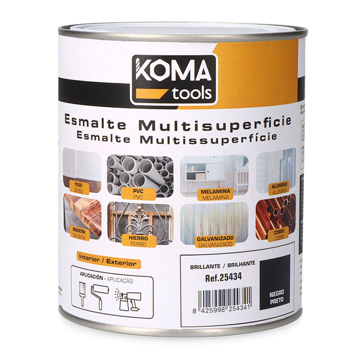 Acrylic polish Koma Tools Black Shine 750 ml