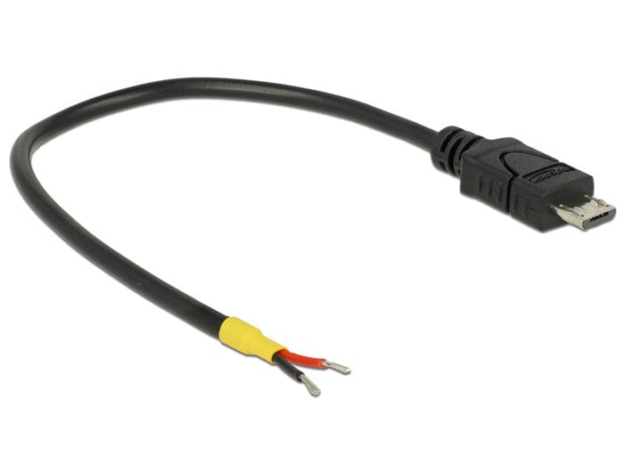 DeLOCK 0.15m, USB2.0 Micro-B USB кабель 0,15 m 2.0 Micro-USB B Черный 85306