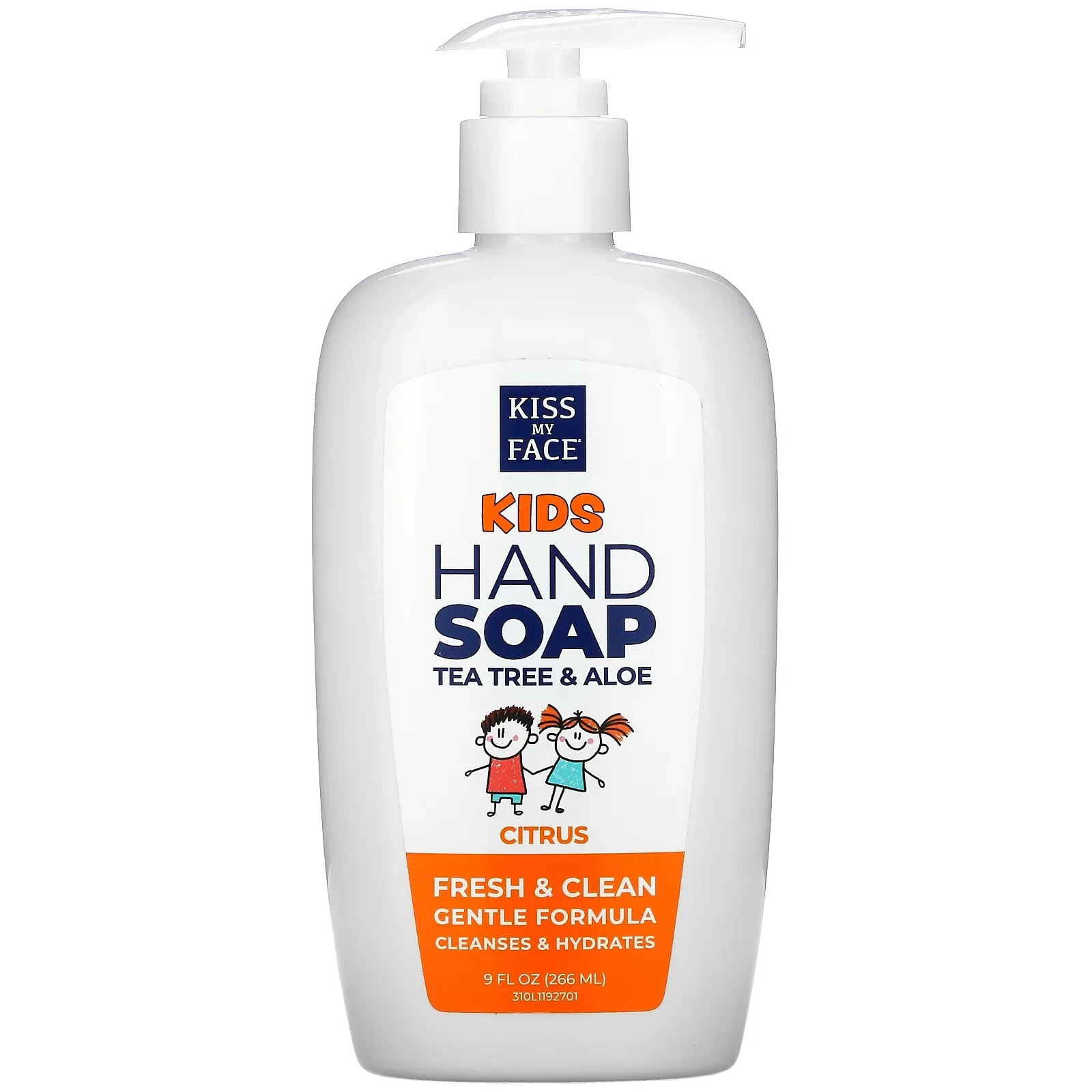 Kids Tea Tree & Aloe Hand Soap, Citrus, 9 fl oz (266 ml)