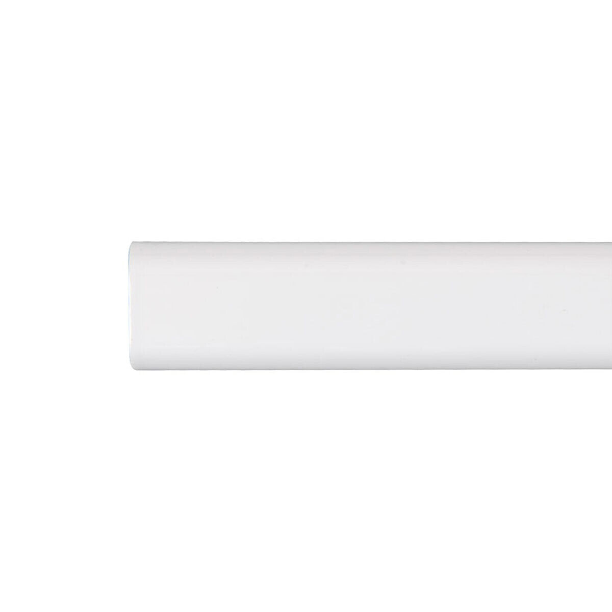 Wardrobe rail Stor Planet Cintacor White Oval 100 cm 15 x 25 mm