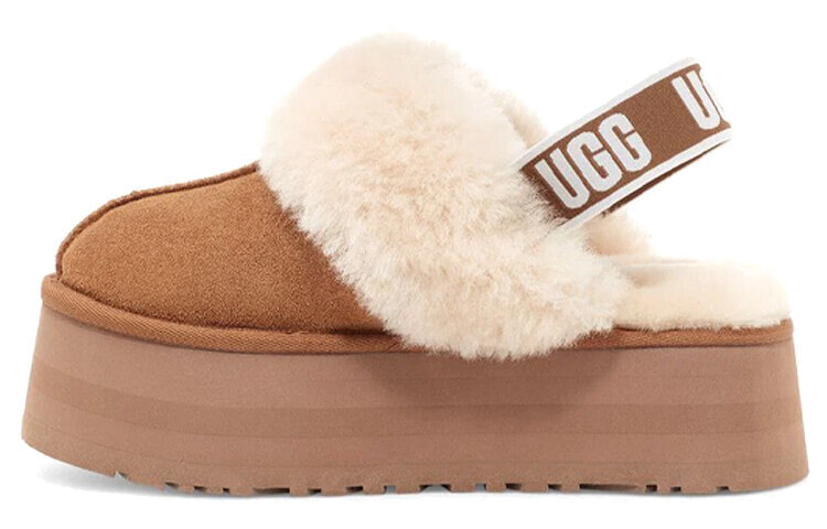 UGG Funkette 绒面 舒适耐磨厚底 运动凉鞋 女款 栗色 / Сандалии UGG Funkette 1113474-CHE