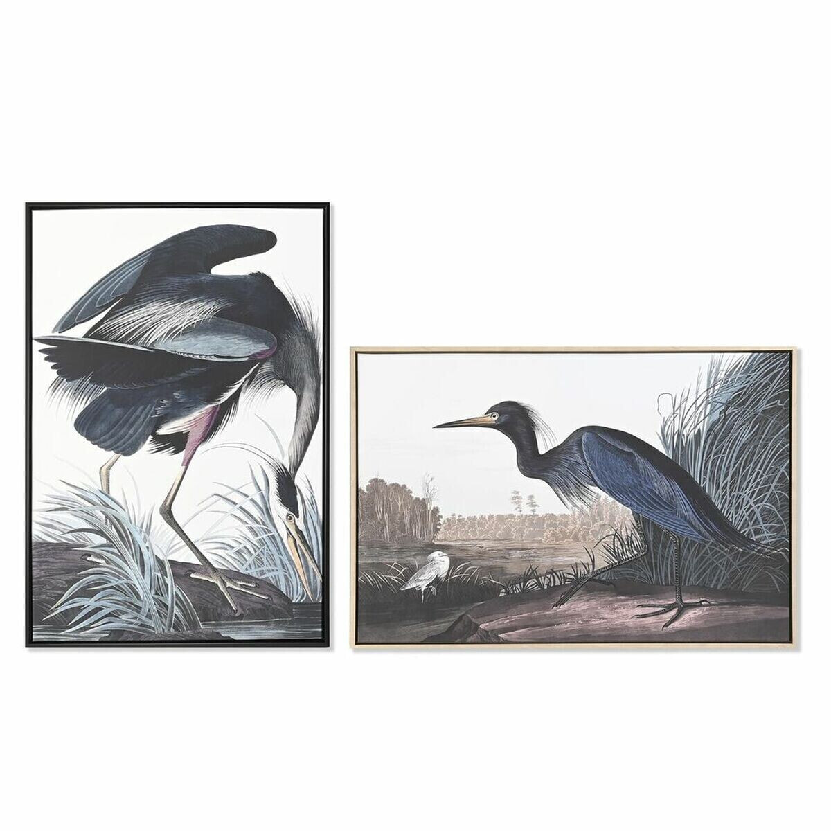 Painting DKD Home Decor 63 x 4 x 93 cm Bird Oriental (2 Units)