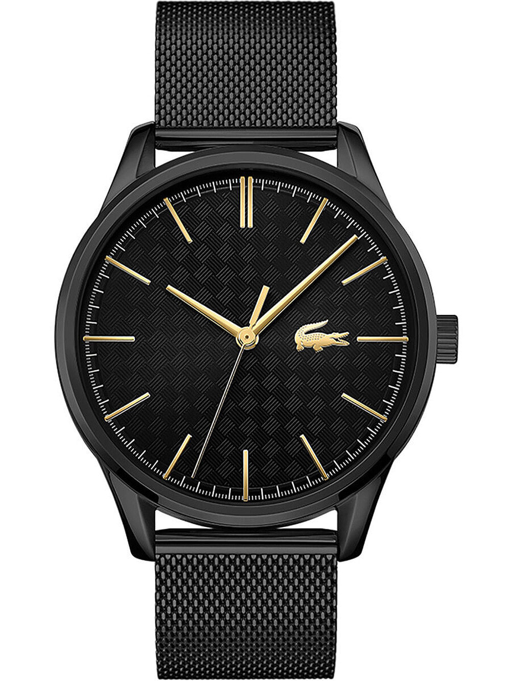 Мужские наручные часы с черным браслетом Lacoste 2011105 Vienna mens 42mm 5ATM