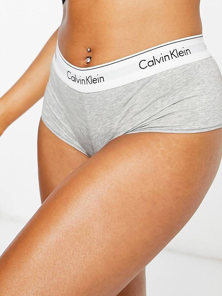 Calvin Klein – Modern Cotton – Shorty-Slip in Grau