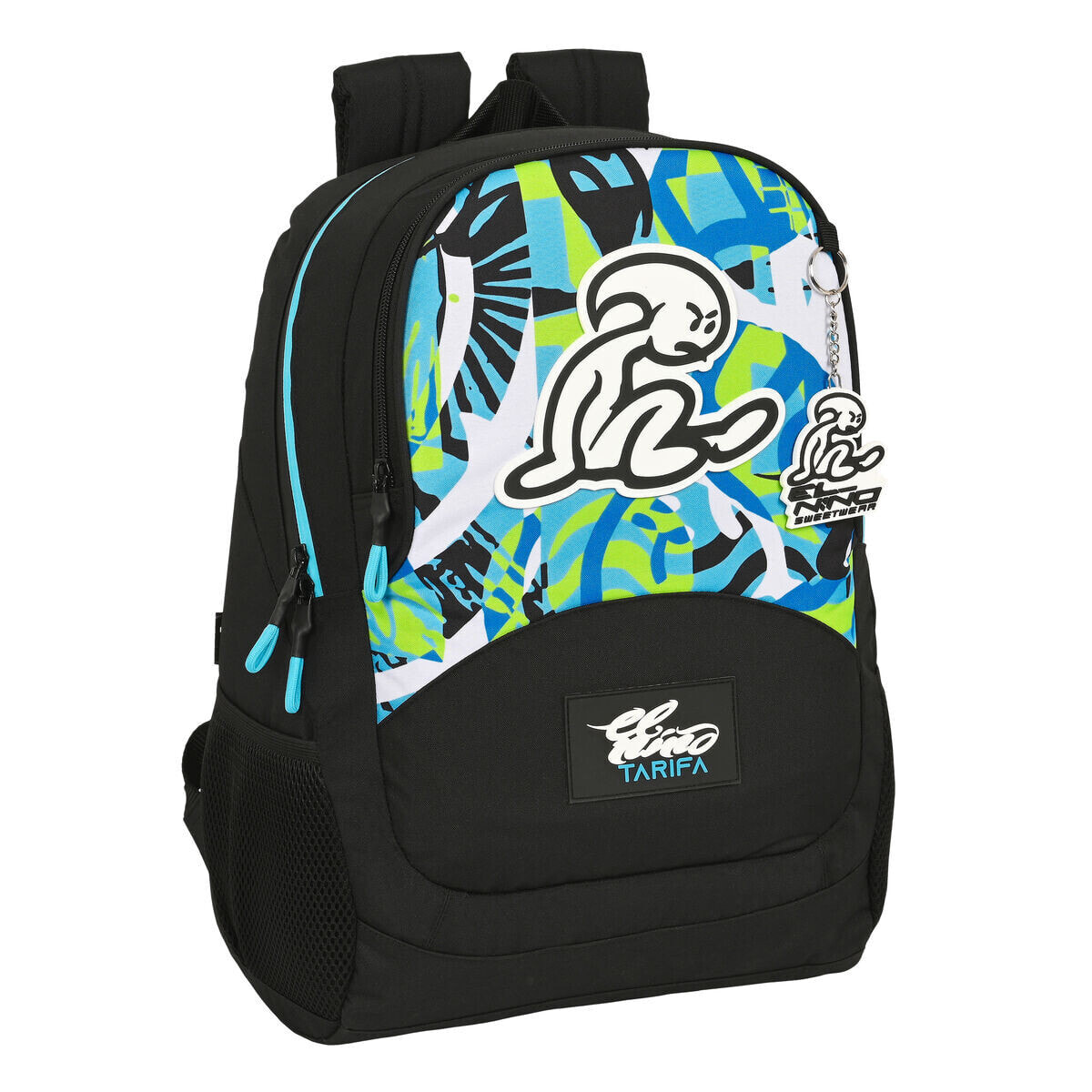 School Bag El Niño Green bali Black (32 x 44 x 16 cm)