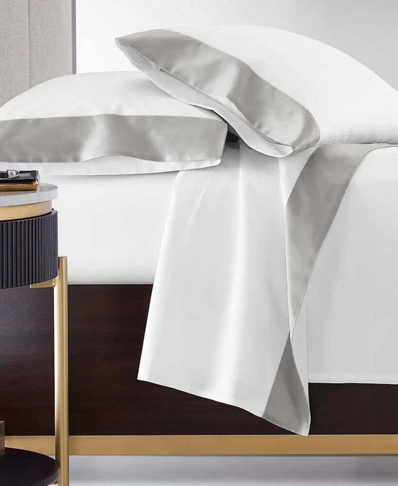 Charter Club hotel Collection Italian Percale Sateen Cuff Pillowcase Pair, King, Created for Macy's