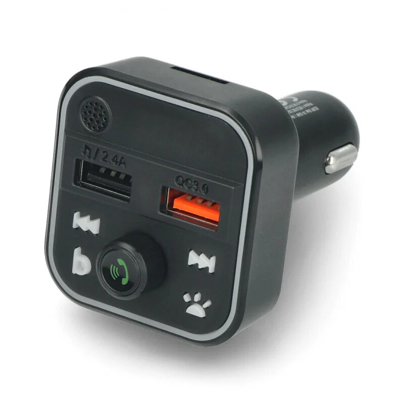 Автомобильный FM-передатчик с Bluetooth 5.0 JL QC3.0 RGB громкой связью
