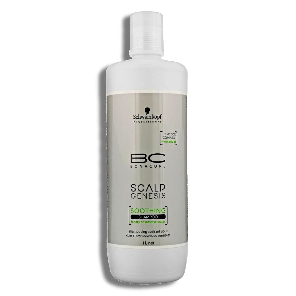 Schwarzkopf BC Scalp Genesis Soothing Shampoo Успокаивающий шампунь для раздраженной кожи головы, укрепляющий волосы и препятствующий появлению перхоти 1000 мл