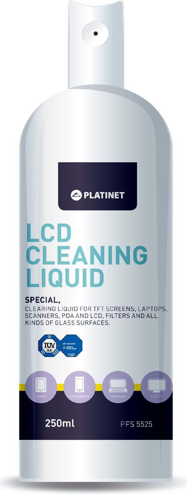 Platinet Płyn do czyszczenia ekranów LCD 250 ml (42635)