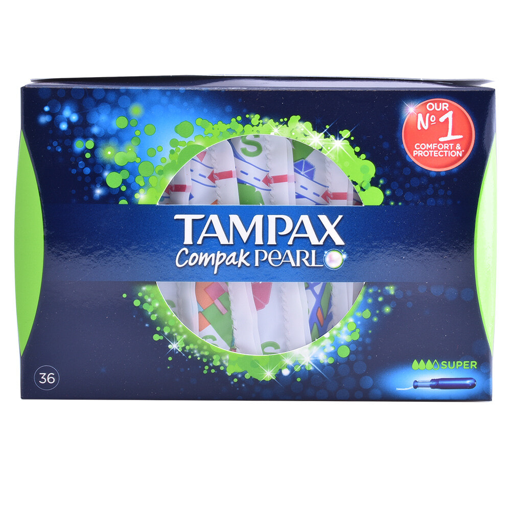 Tampax Compak Pearl Super Tampons  Компактные тампоны с аппликатором супер 36 шт