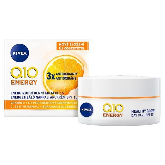 Nivea Q10 Plus С Energizing Cream SPF15 Энергетический дневной крем против морщин 50 мл