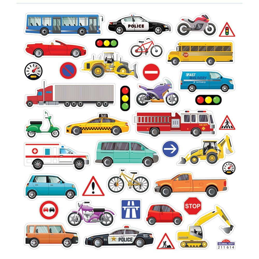 GLOBAL GIFT Classy Glitter Vehicles Stickers
