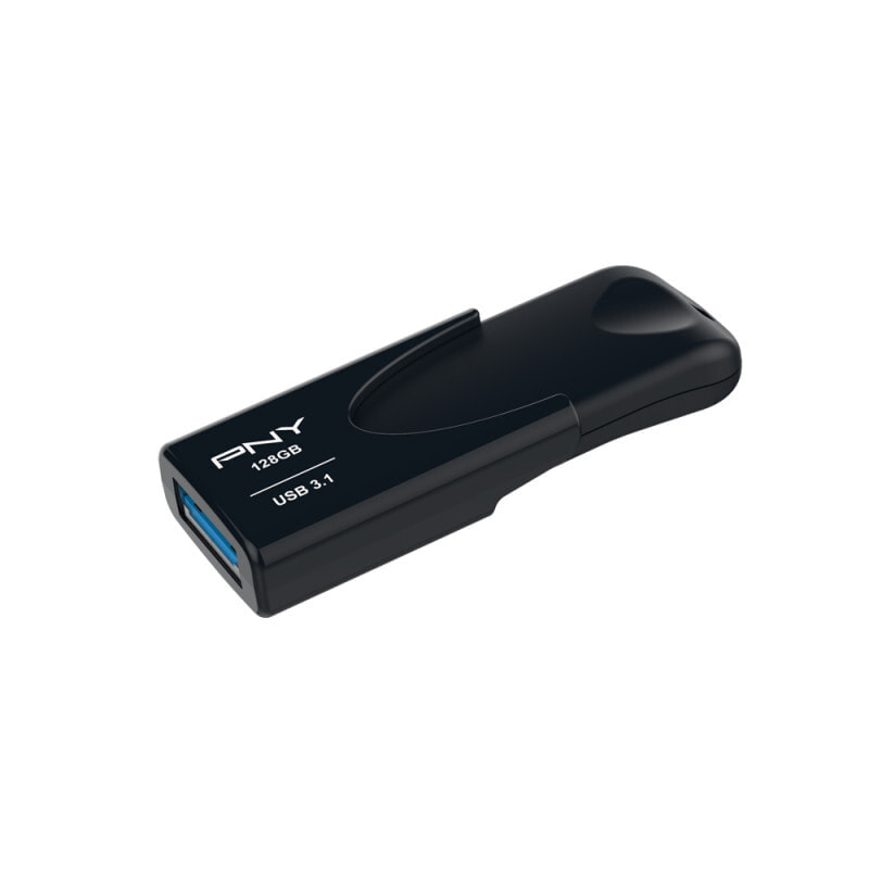 PNY Attache 4 USB флеш накопитель 128 GB USB тип-A 3.2 Gen 1 (3.1 Gen 1) Черный FD128ATT431KK-EF