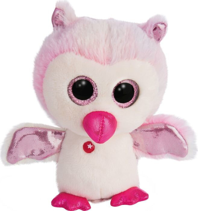 Мягкая игрушка NICI Сова Глуски Принцесса Холли, ок. 15 см,розовая