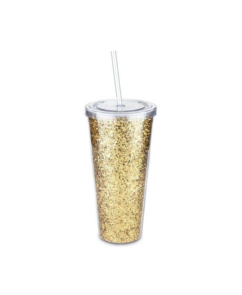 Blush glam Double Walled Glitter Tumbler