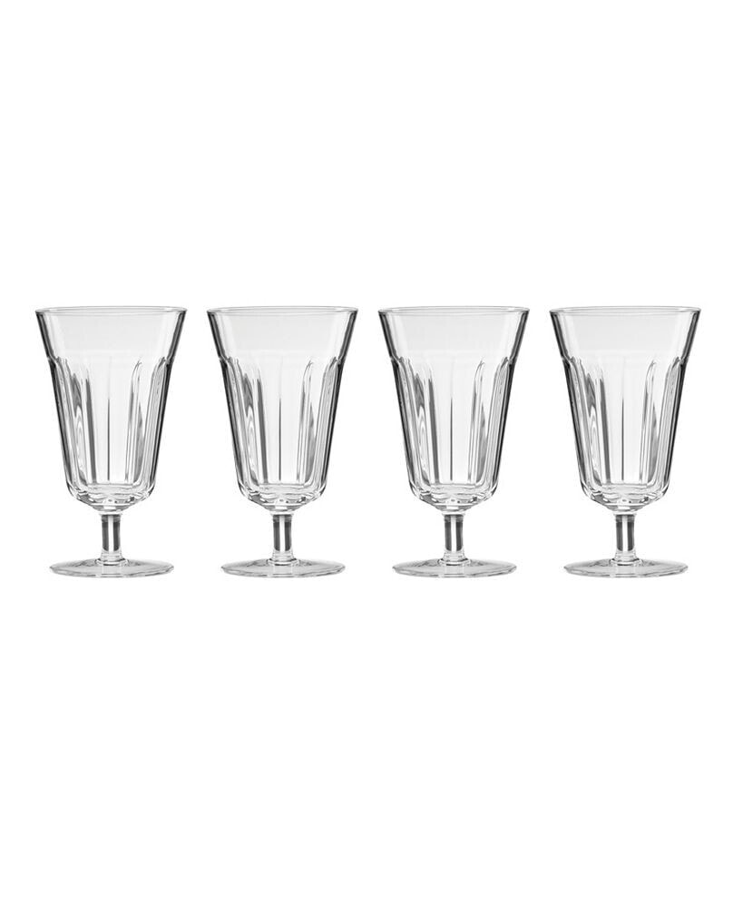 French Perle Tall Stem Glasses Set, 4 Piece