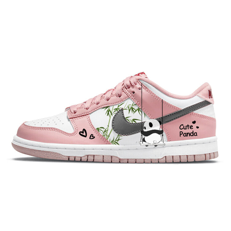 Nike Dunk Vintage Basketball Shoes Women's Low-Top White/Pink