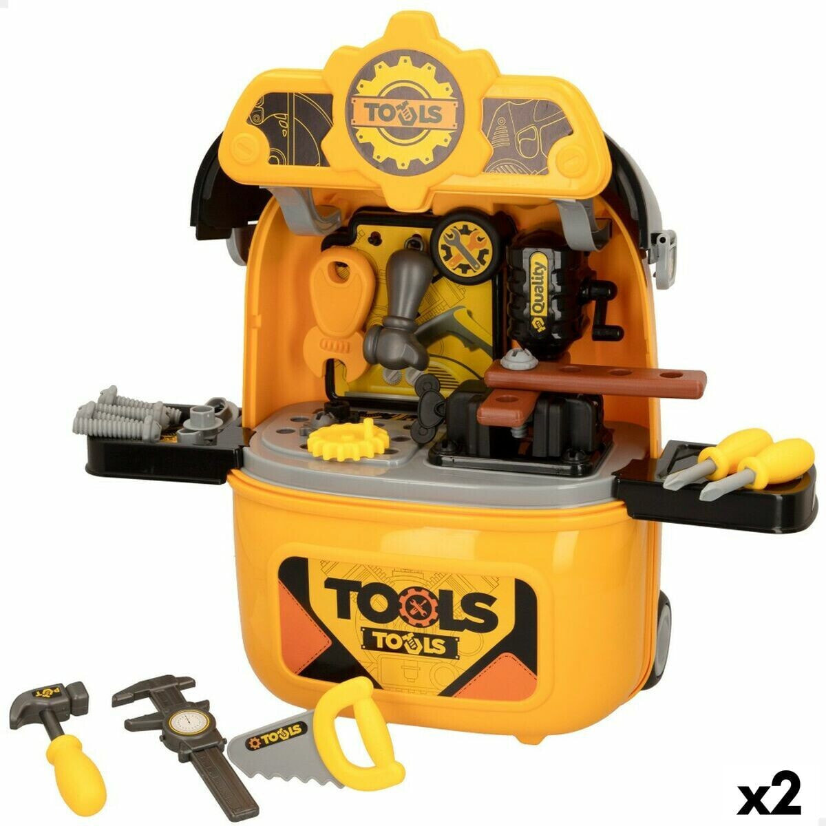 Tool Set Colorbaby My Tools With wheels 2 Units