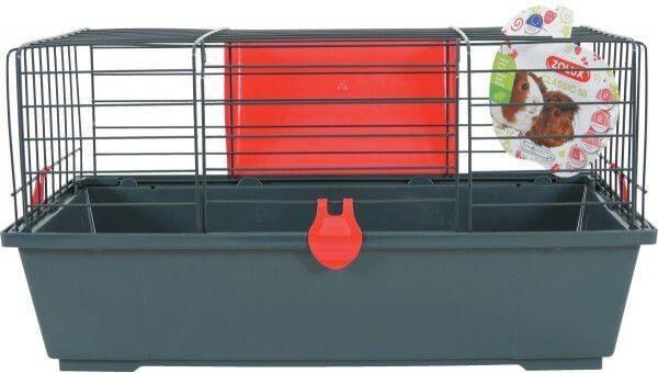 Zolux CLASSIC cage 58 cm, color: gray / red