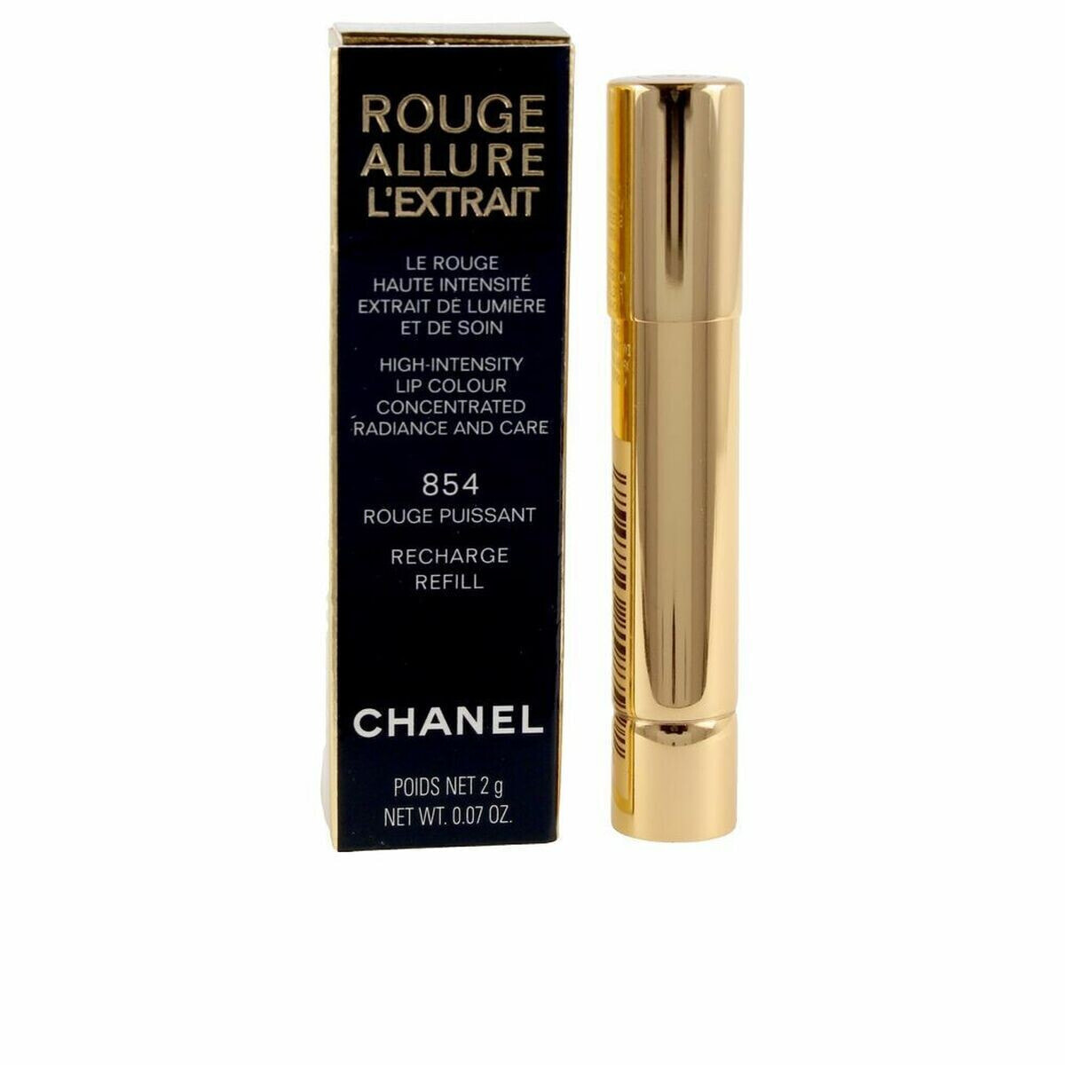 Lipstick Chanel Rouge Allure L'extrait - Ricarica Rose Turbulent 834