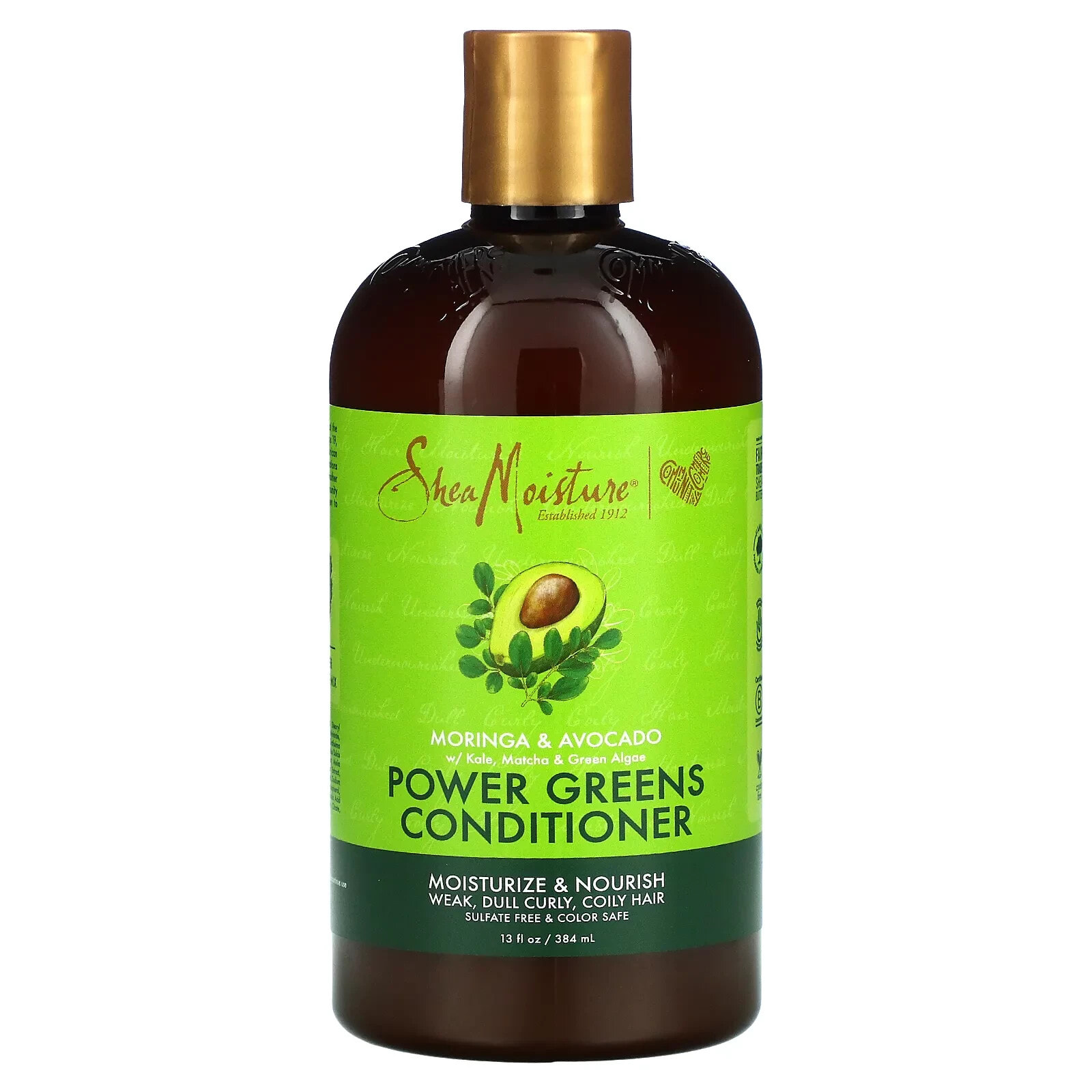 SheaMoisture, Power Greens Conditioner, Moringa & Avocado, 13 fl oz (384 ml)