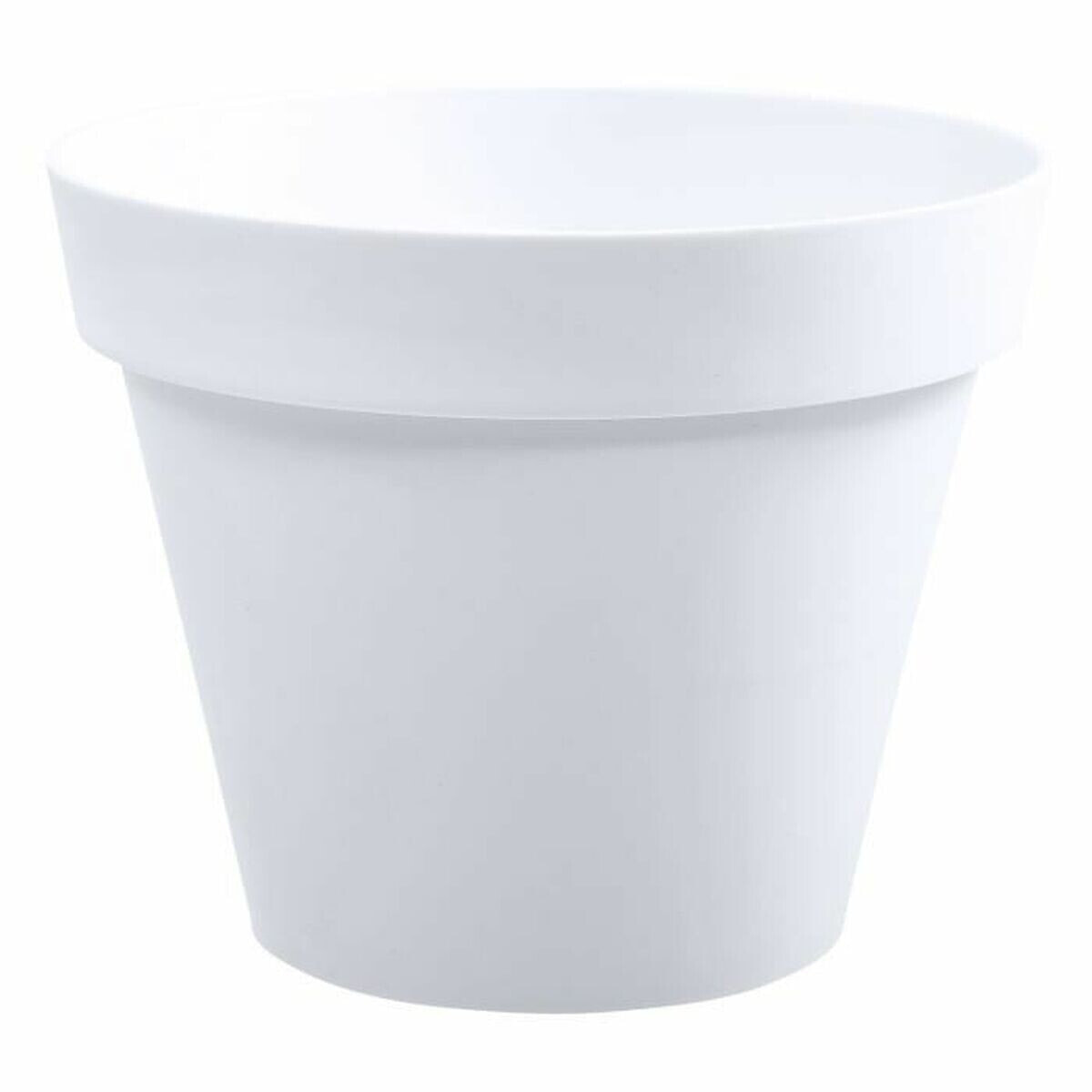 Plant pot EDA Tuscan Ø 30 x 26 cm Circular White polypropylene