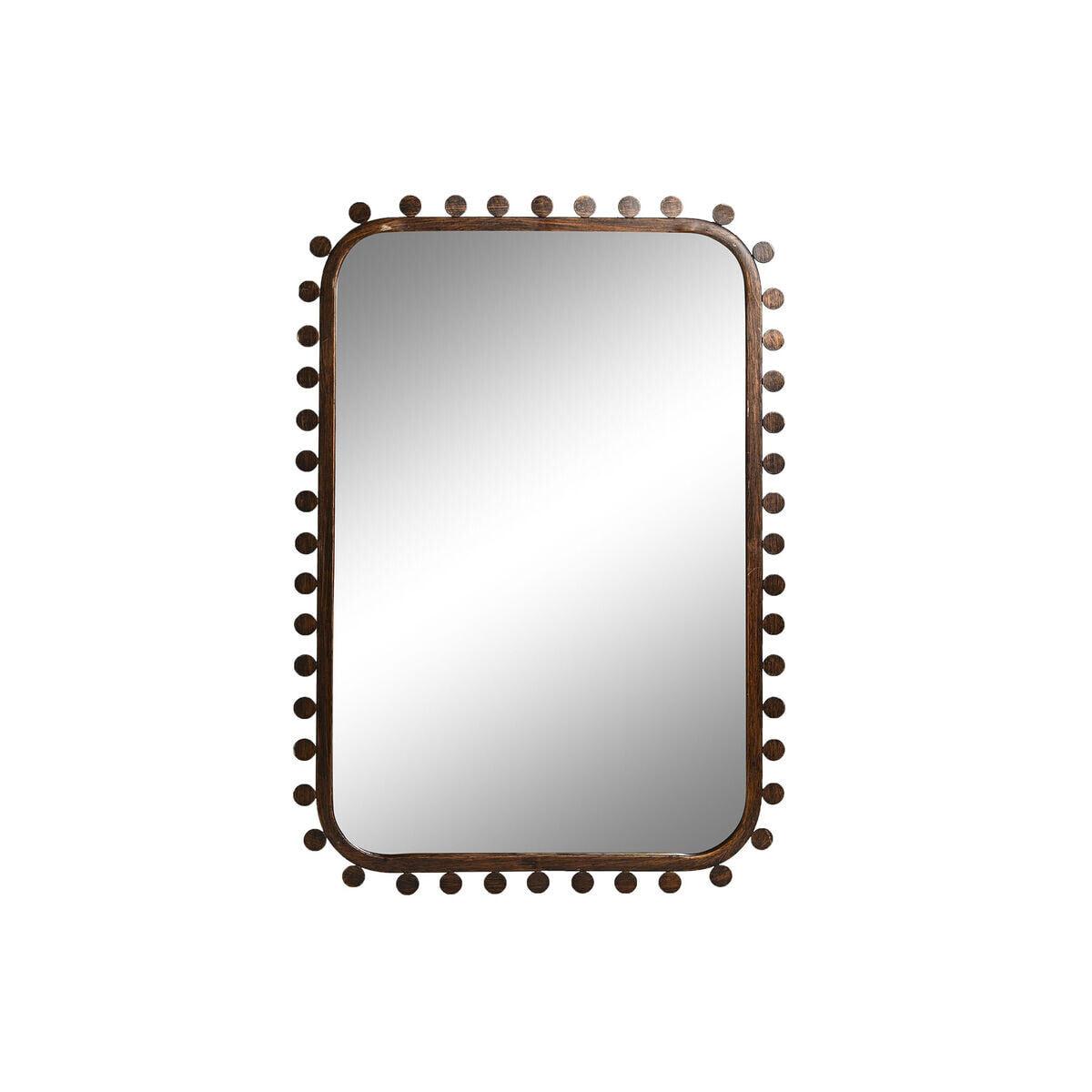Wall mirror Home ESPRIT Black Golden Crystal MDF Wood Neoclassical 44 x 2,5 x 64 cm