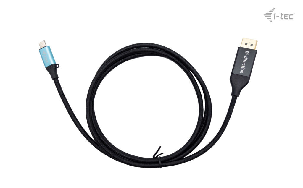i-tec C31CBLDP8KBIDIR видео кабель адаптер 1,5 m DisplayPort USB Type-C Черный