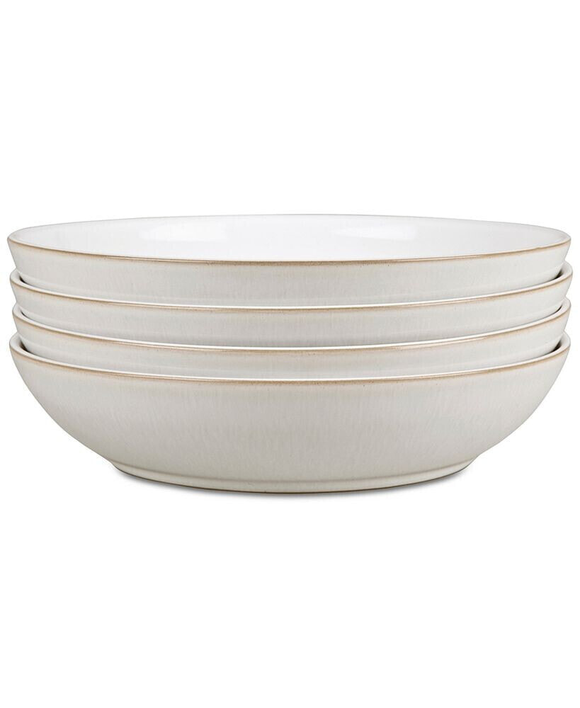 Denby natural Canvas Set of 4 Pasta Bowls