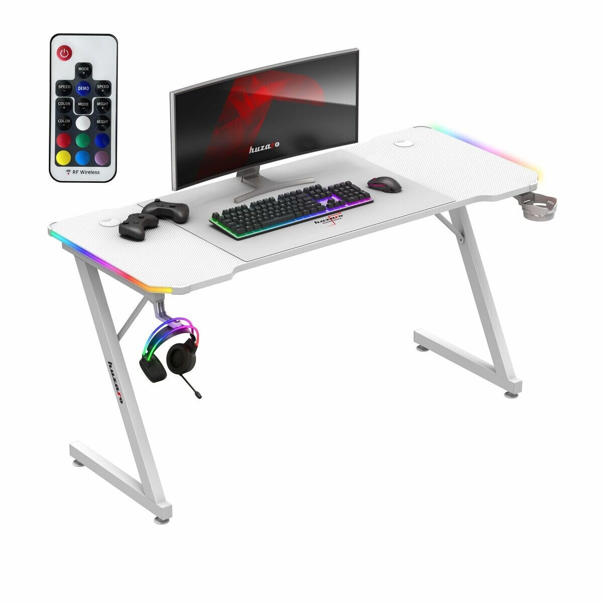 Desk Huzaro HZ-Hero 3.3 White RGB White