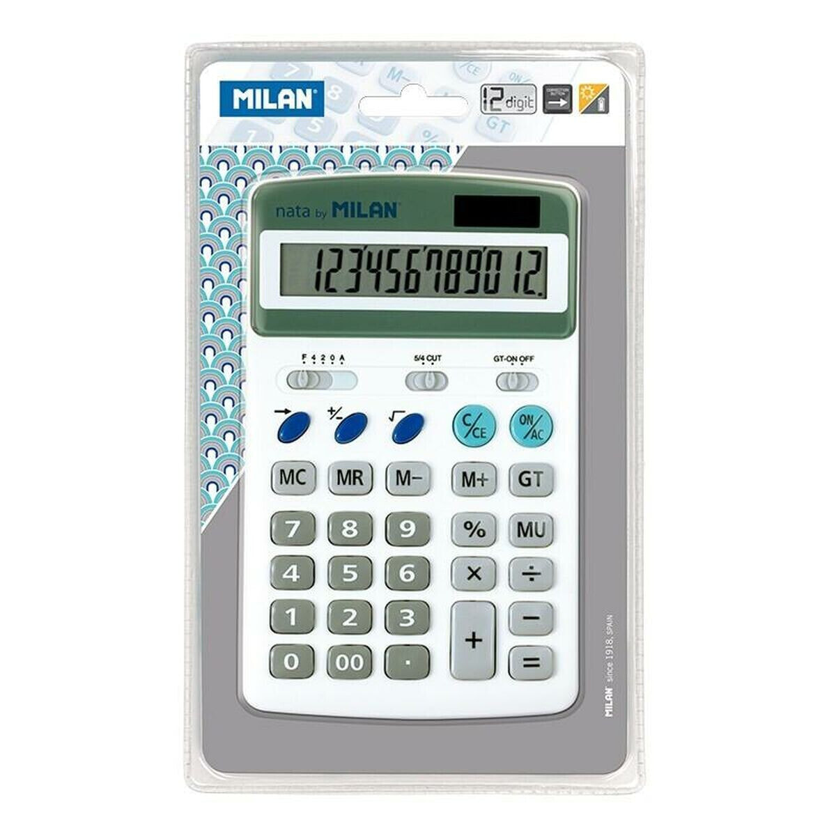 Calculator Milan White 17,5 x 11 x 3 cm